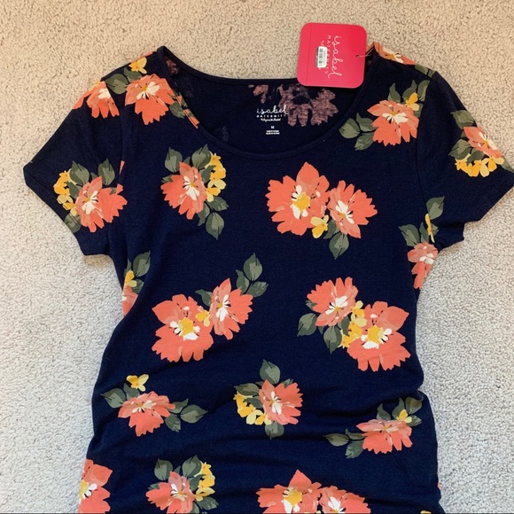 Maternity Floral T-Shirt Dress - Picture 9 of 12
